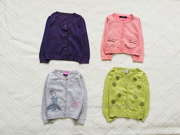 1-3 рок. , 86-92 зріст Брендові кофтинки з люрексом. George. Disney. Dunnes.
