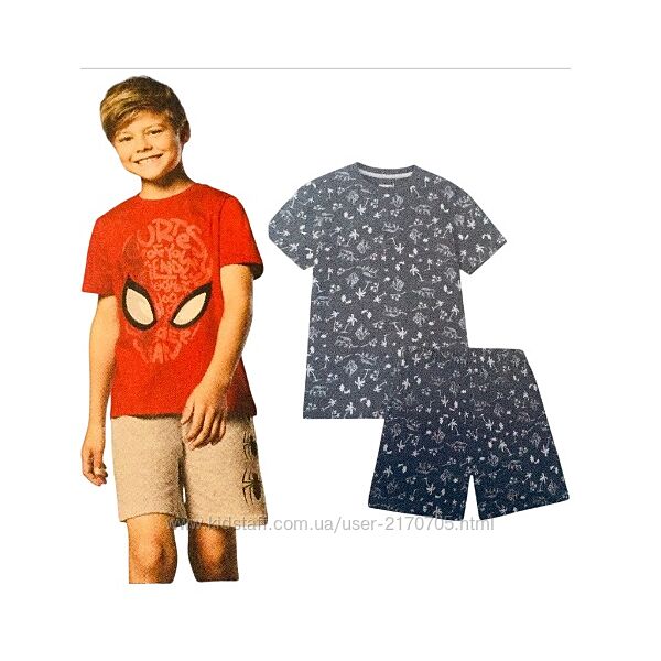 Disney. Літній комплект, бавовняна піжама підлітку. biocotton. футболка і ш