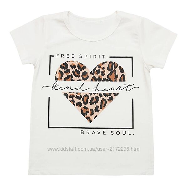 Дитяча футболка зі стильним принтом, на зріст від 92 см до 158 см
