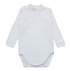 Дитячий боді-гольф білого кольору з утепленням, зріст від 68 см до 98 см