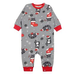 Новорічний ромпер з начісом для малюків, зріст від 68 см до 86 см