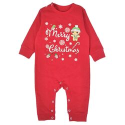 Новорічний ромпер з начісом для малюків, на зріст від 74 см до 86 см