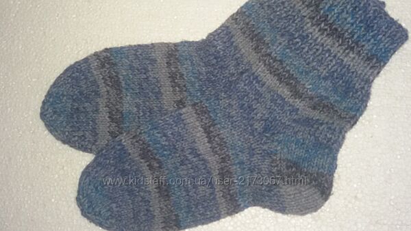 Носки шерстяные вязаные