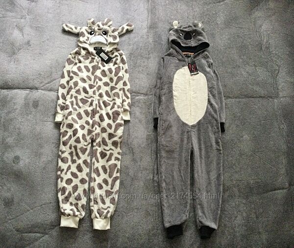 7-8 рок Amazon Флісовий кігурумі Панда і Жираф Супер - тепла піжама, комбін