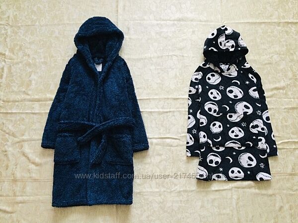 8-9 р. Next. Disney флісовий, махровий, пухнастий халат, яскравий, теплий, 