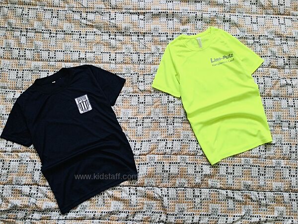 8-10 рок. Under Armour. професійні спортивні футболки. синя і салатова dry