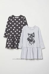 Платья трикотажные H&M и Old Navy для девочек 2, 2-4 и 6-8 лет
