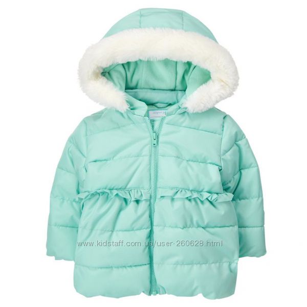 Нова куртка для дівчинки Gymboree, тепла флісова підкладка, знімний капюшон