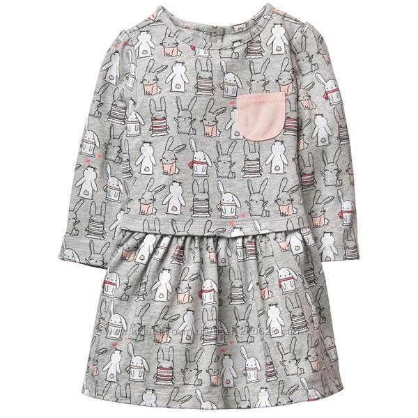 Платье с зайчиками Gymboree для девочки 12-18  месяцев