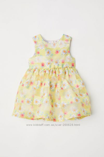 Красивое платье H&M для малышки 6-9 месяцев