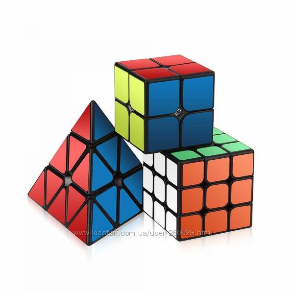 Набор 2 Кубика Рубика и Пирамидка Roxenda speed cube set Оригинал