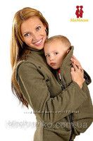 Флисовая слингокуртка-жилетка для беременных