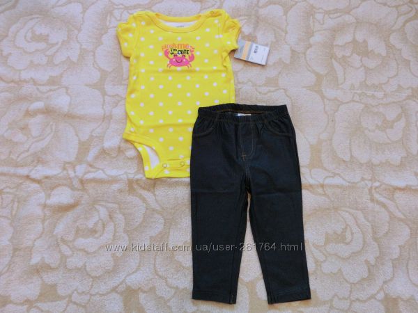 Комплекты Carters  девочек  р. 12М, 18М,  24 М. Оригинал