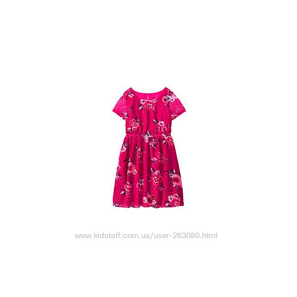 Цветочное и полосатое платье Gymboree