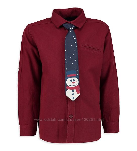 Новогодня Сорочка/Краватка-122см-Рубашки/бабочка/Галстук-116-152см-Waikiki