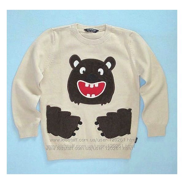 Светр/Бавовна-116см-Мiхов. Ведведик- Джемпера с Рисунком-LCWaikiki-104-134