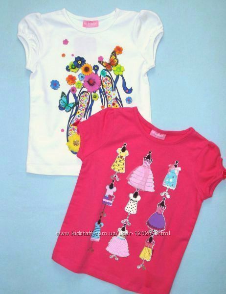 Футболка-Вайкiкi-110см/Апплiкація Модні Сукні/тюль-Нарядные Футболки104-122