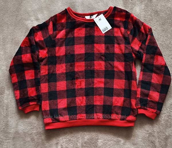 Нова тепла пухнаста кофта H&M для дівчинки. Розмір 8-10