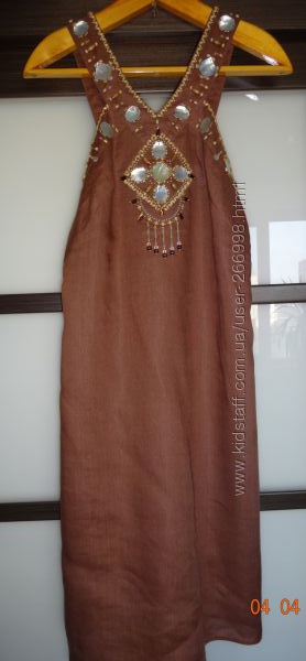 Платье сарафан Derhy с натуральными украшениями, размер М