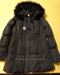 Пальто демисезонное, черное, размер 36, рост 158-164см