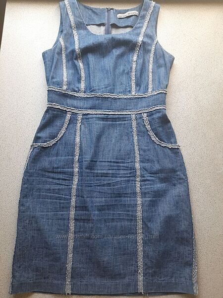 Моделююче джинсове плаття р. М, є заміри