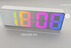 Електронний настільний LED годинник 