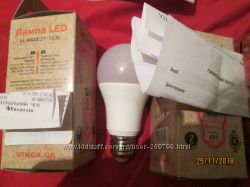 Распродажа Супер Мощных Ламп Vinga LED Гарантия 2Лет 15Вт 150w 10вт 12вт
