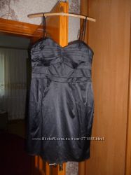 короткое чёрное платье сарафан на разм 44-46 или M-L в отличном сост