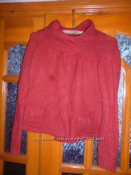 красный свитер болеро на разм 46-48 или L-XL в хорошем состоя