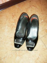 Туфли черные кожаные