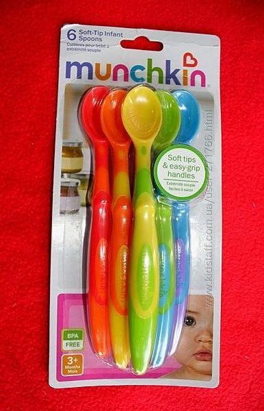 Новые детские ложечки набор Munchkin Soft Tip Infant Spoons набор