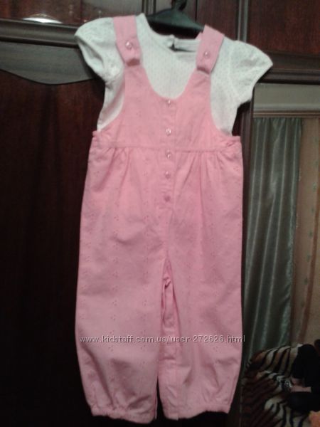 Красивый светло розовый комплект Mothercare 86 см