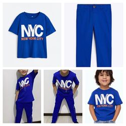 Брюки H&M чінос та футболка 134/140 см