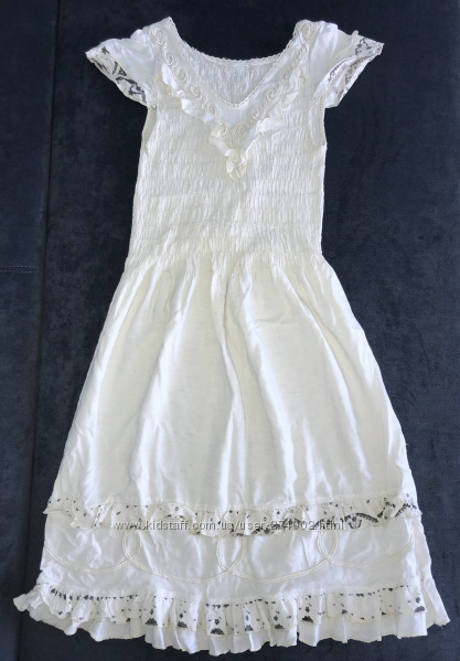 Біла сукня на літо бавовна натуральна