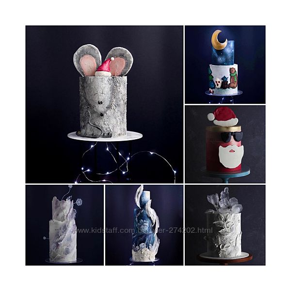  Новогодние торты  6 уроков tapioka cake