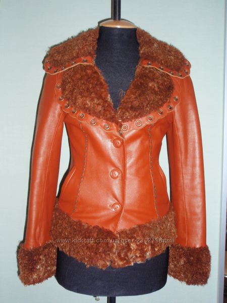 Эксклюзивная куртка из натуральной кожи  YEZELUN. 