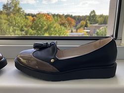 Лоферы кожаные