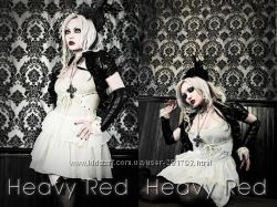 кремова готична корсетна сукня на бретельках HeavyRed в стилі лоліта