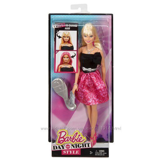 Кукла Барби, Barbie Day to Night style сменный цвет волос