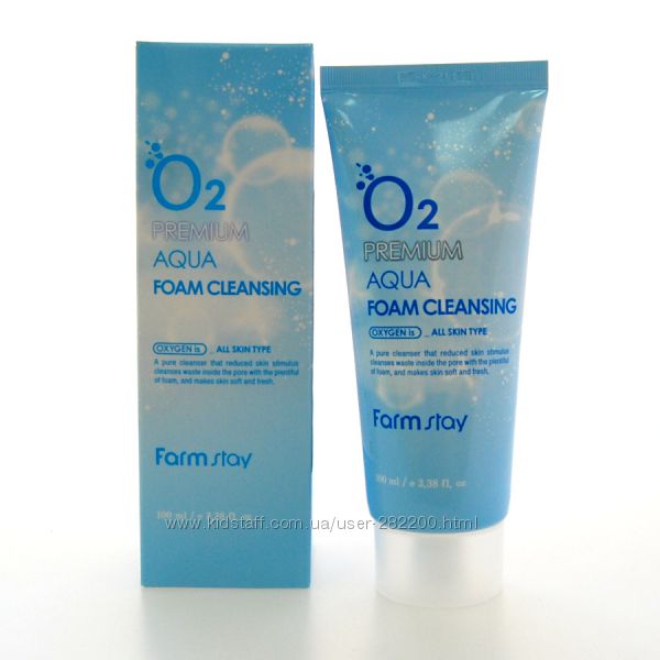 Кислородная пенка для умывания FARMSTAY O2 Premium Aqua Foam 100 ml