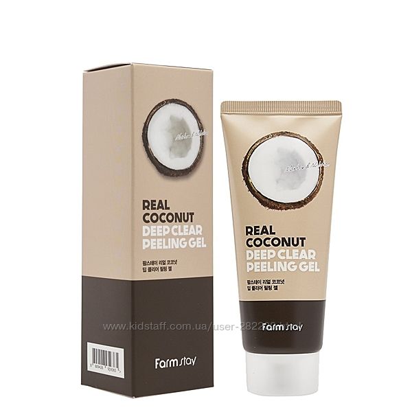 Пилинг - гель с кокосом Farm Stay Real Coconut Deep Clear Peeling gel 100мл
