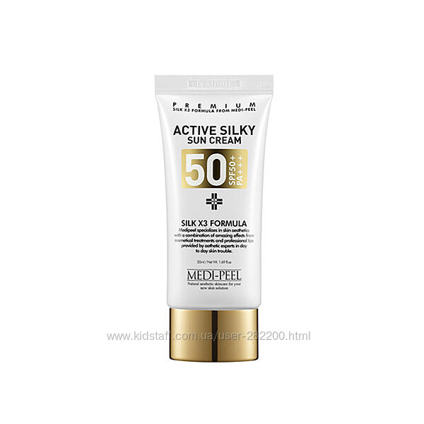 До 21.02.2026р Сонцезах. крем із пептидів Medi-peel Active SilkyCream SPF50