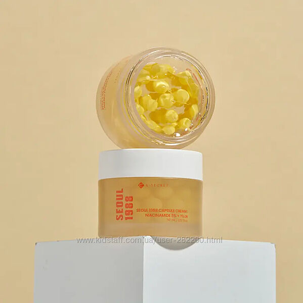 Освітлювальний капсульний крем з ніацинамідом і юдзу Ksecret Seoul 1988