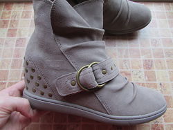 ботинки полу-сапожки Skechers женские длина по стельке 27 см Оригинал 