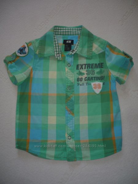 Детская тенниска, рубашка летняя H&M для мальчика.