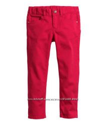 H&M красивые красные джинсики на рост 116 см