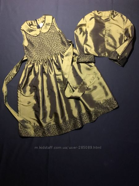 Нарядное платье с болеро 8-10 лет