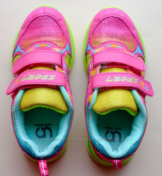 Кроссовки детские CentrShoes  для девочки, 33-34 разм. 