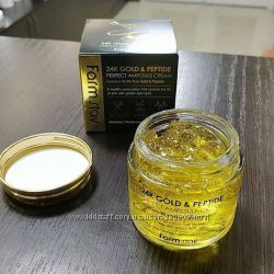 Антивозрастной крем с золотом и пептидами FarmStay 24K Gold & Peptide Perfe
