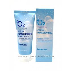 Кислородная пенка для умывания FarmStay O2 Premium Aqua Foam Cleansig